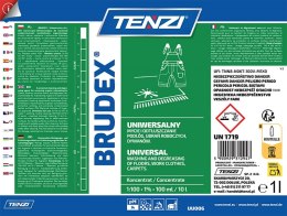 Uniwersalny płyn odtłuszczający do usuwania plam TENZI, Brudex, 1l