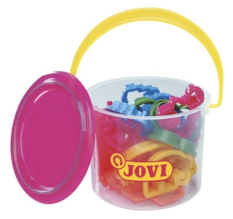 Wiaderko z foremkami do plasteliny JOVI, 24 szt., mix kolorów
