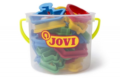 Wiaderko z foremkami do plasteliny JOVI, 24 szt., mix kolorów