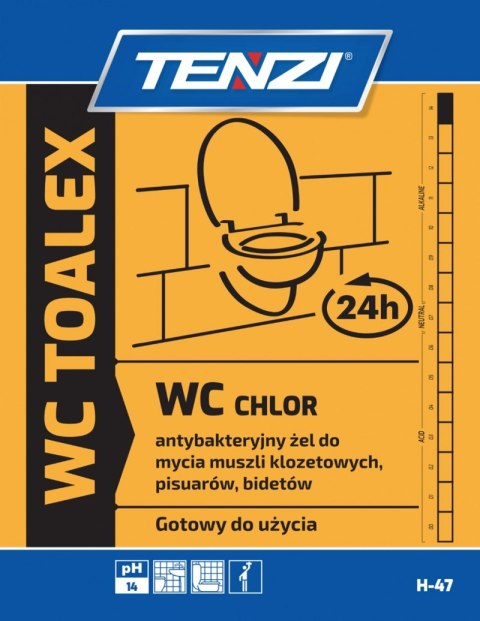 Żel do mycia i dezynfekcji urządzeń sanitarnych TENZI, WC Toalex, 0,75l