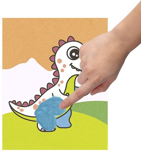 Zestaw do malowania piaskiem JOVI Play&Fun, dinozaury