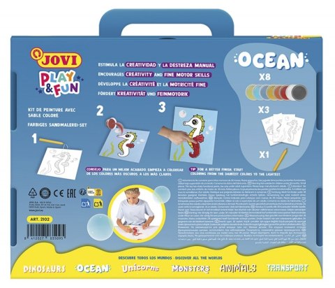 Zestaw do malowania piaskiem JOVI Play&Fun, ocean
