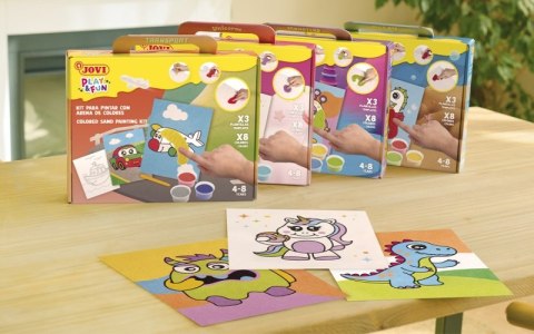 Zestaw do malowania piaskiem JOVI Play&Fun, pojazdy