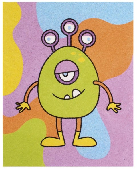 Zestaw do malowania piaskiem JOVI Play&Fun, potwory