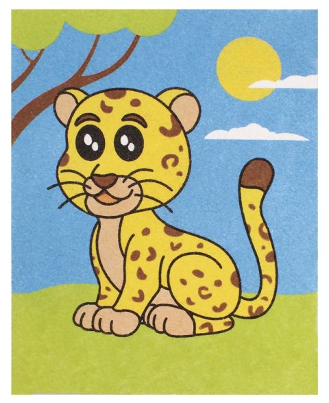 Zestaw do malowania piaskiem JOVI Play&Fun, zwierzęta