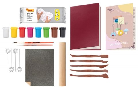 Zestaw do tworzenia ceramiki JOVI DIY, bez wypalania, klipsy