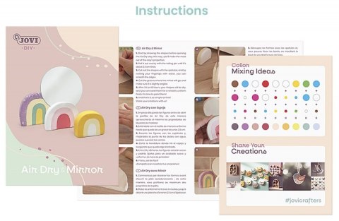 Zestaw do tworzenia ceramiki JOVI DIY, bez wypalania, lustro
