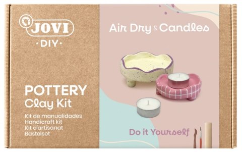 Zestaw do tworzenia ceramiki JOVI DIY, bez wypalania, świecznik
