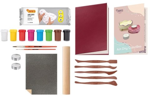 Zestaw do tworzenia ceramiki JOVI DIY, bez wypalania, świecznik