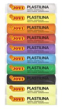 Zestaw plasteliny JOVI, 10x15g, 8 kolorów basic + 2 świecące w ciemności, mix kolorów