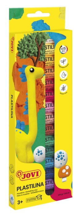Zestaw plasteliny JOVI, 15x15g, mix kolorów