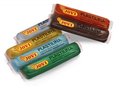 Zestaw plasteliny JOVI, 6x15g, kolory natury, mix kolorów