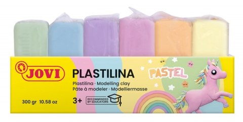 Zestaw plasteliny JOVI, 6x50g, mix kolorów pastelowych