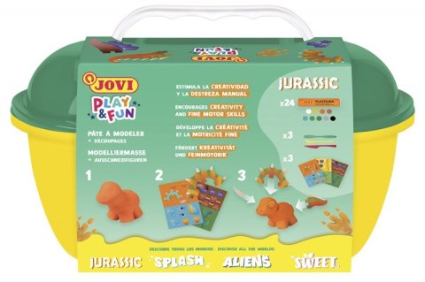 Zestaw plasteliny JOVI Play&Fun, dinozaury