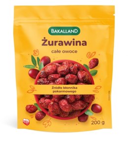 Żurawina BAKALLAND całe owoce, 200g