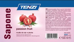 Delikatne mydło w płynie TENZI, zapach owocowy, Sapone Passion Fruit, 0,5l