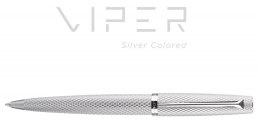 Długopis DIPLOMAT Viper, guilloche, srebrny