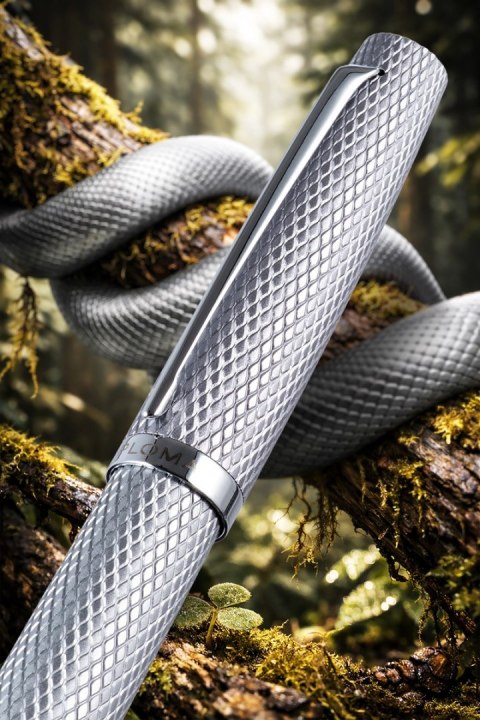 Długopis DIPLOMAT Viper, guilloche, srebrny