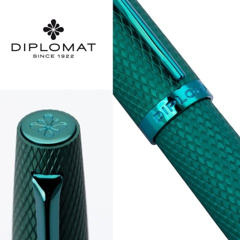 Długopis DIPLOMAT Viper, guilloche, zielony
