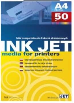 Folia INKJET A4 do drukarek atramentowych bez paska op./50 szt. 413025 Argo
