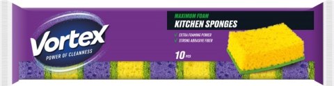 Gąbka kuchenna VORTEX, 10 szt., mix kolorów