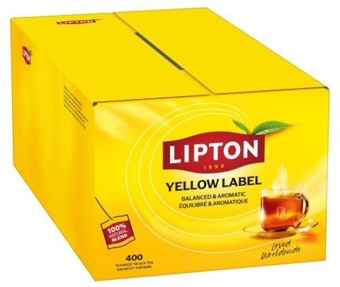 Herbata LIPTON czarna, Yellow Label, 400 torebek