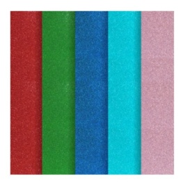 Karton brokatowy Mix kolorów A3 op/5szt 210g/m2 208155 Argo