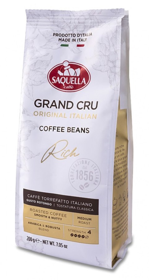 Kawa SAQUELLA Grand Cru Rich, ziarnista, 200g