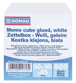 Kostka DONAU klejona, 90x90x85mm, ok. 800 kart., biała