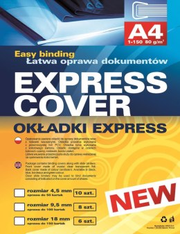 Okładki Express 4,5 mm ciemnoczerwone 10 szt./op. (zestaw do oprawy dokumentów) 415048 Argo