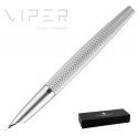Pióro wieczne DIPLOMAT Viper, guilloche, F/M, srebrne