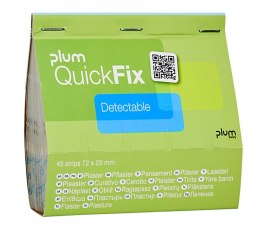 Plastry wykrywalne PLUM QuickFix Detectable, wkład, 45 szt., niebieskie