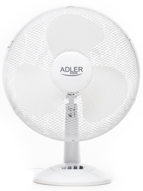 Wentylator ADLER AD 7304, biurkowy, śr. 40cm, 90W, biały