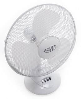 Wentylator ADLER AD 7304, biurkowy, śr. 40cm, 90W, biały