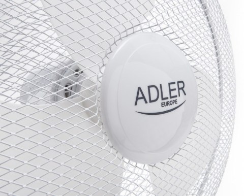 Wentylator ADLER AD 7304, biurkowy, śr. 40cm, 90W, biały