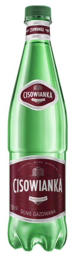 Woda Cisowianka, silnie-gazowana, butelka plastikowa, 0,7l, kaucja