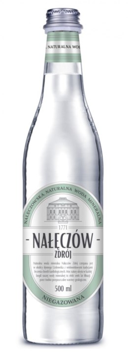 Woda NAŁĘCZÓW ZDRÓJ, niegazowana, butelka szklana, 500ml