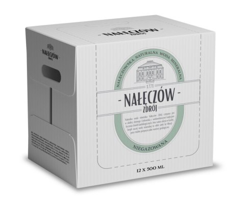 Woda NAŁĘCZÓW ZDRÓJ, niegazowana, butelka szklana, 500ml