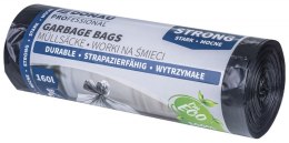 Worki na śmieci DONAU PROFESSIONAL, wytrzymałe, mocne, 160l, 10 szt., czarne
