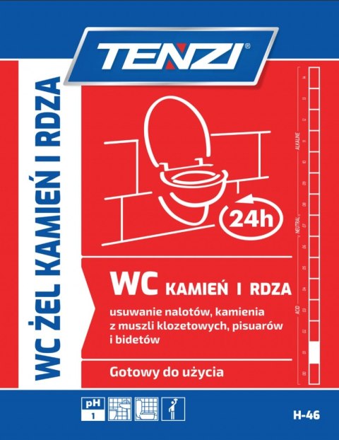 Żel do usuwania kamienia i rdzy TENZI, 0,75l