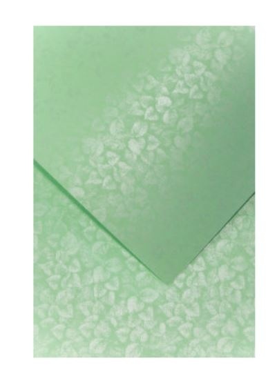 Karton ozdobny Liście jasnozielony 20 szt./op. 250g/m2 203607 Argo