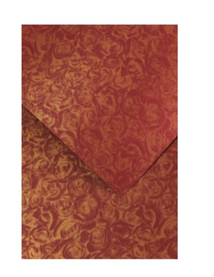 Karton ozdobny Róże bordowy 20 szt./op. 250g/m2 202916 Argo