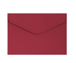 Koperta C6 (114x162) Gładki czerwony K., 120g/m2, op/10szt. 280287 Argo