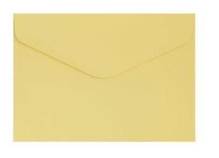 Koperta C6 (114x162) Gładki żółty satynowany K., 130g/m2, op/10szt. 280237 Argo