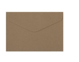 Koperta C6 (114x162) Kraft ciemnobeżowy K., 120g/m2, op/10szt. 280222 Argo