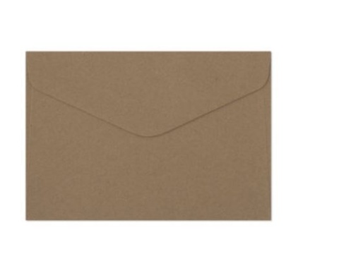 Koperta C6 (114x162) Kraft ciemnobeżowy K., 120g/m2, op/10szt. 280222 Argo
