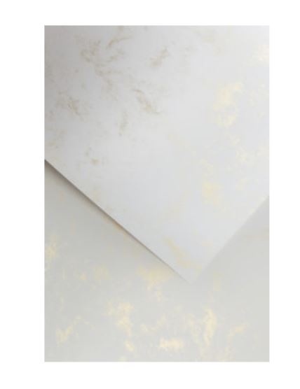 Papier ozdobny Marmur złoty 50 szt./op. 120g/m2 206806 Argo