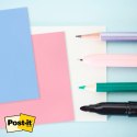 Przezroczyste karteczki samoprzylepne POST-IT Transparent Notes (600-1TRSPB), 73x73mm, 36 kart., pastelowe niebieskie