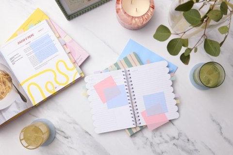 Przezroczyste karteczki samoprzylepne POST-IT Transparent Notes (600-1TRSPO), 73x73mm, 36 kart., pastelowe pomarańczowe