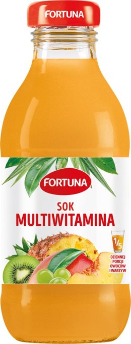 Sok FORTUNA, multiwitamina, szkło, 0,3l